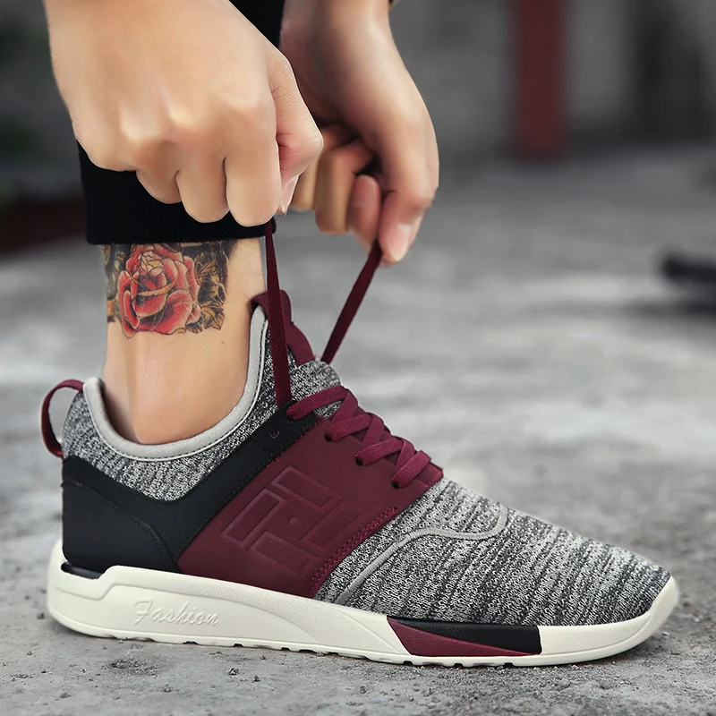 

2018 light weight Casual shoes for men trainer Walking Fashion Design shoes Brand Thin bottom Male Sneakers men 8863