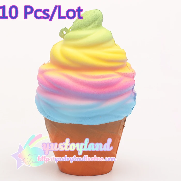 10 шт./лот красочные jumbo Kawaii милая стильная телефон ремни Радужное мороженое