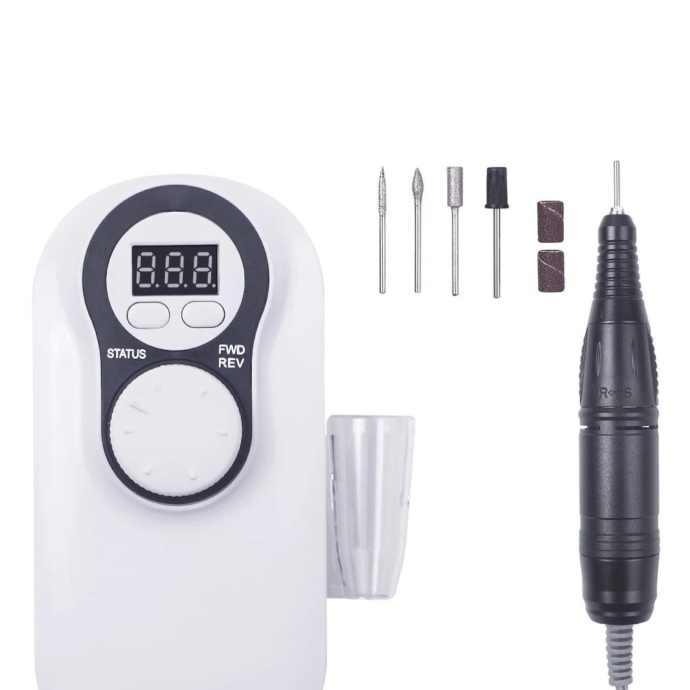 Máquina de Broca do Unha Recarregável sem Fio Manicure com Brocas Equipamento do Prego Foreverlily Portátil Bits Pedicure Conjunto 30000 Rpm 4 9 do prego recarregável sem fio manicure com