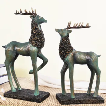 

Creative decoration decoration living room desk Home Furnishing elk desktop lucky deer decorations gifts