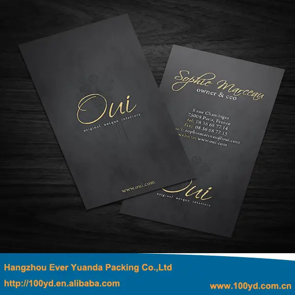 Online Luxury Custom Letterpress Business Card Print Hot Foil Luxury Custom Letterpress Business Card Print Hot Foil Gold Silver Stamping Visit Cards 300gsm Black