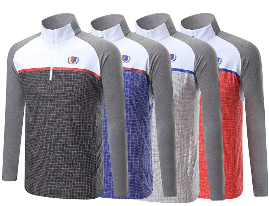 EVERIO Golf Tshirt Autumn Winter Men's Sportswear Golf Long-sleeved T-shirt 4Colors