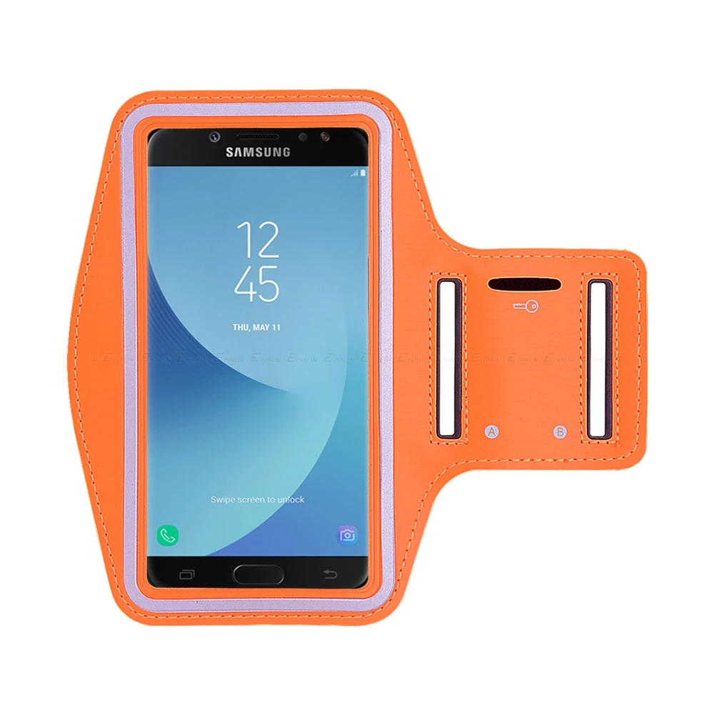 Беговая спортивная сумка-держатель для телефона, чехол для Samsung Galaxy J3 J5 J7 J2 Core Pro J4 J6 J8 Plus Arm Band Case