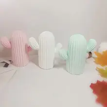 Креативный диатомит в скандинавском стиле, милый Кактус в форме шкафа, ванная комната, настольный дезодорант, украшение для дома, поглощение влаги, орнамент