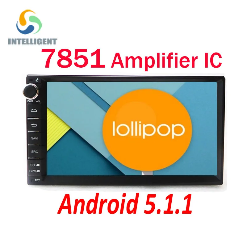 New Quad core RK3188 2 din android 5.1 Lollipop 2din universal Car Radio no DVD Player GPS Navigation In dash Car PC Stereo 7851