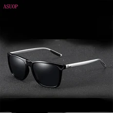 Новинка поляризованные мужские солнцезащитные очки UV400 очки с покрытием квадратный эластичная оправа, солнцезащитные очки для девушек, модные брендовые солнечные очки для вождения