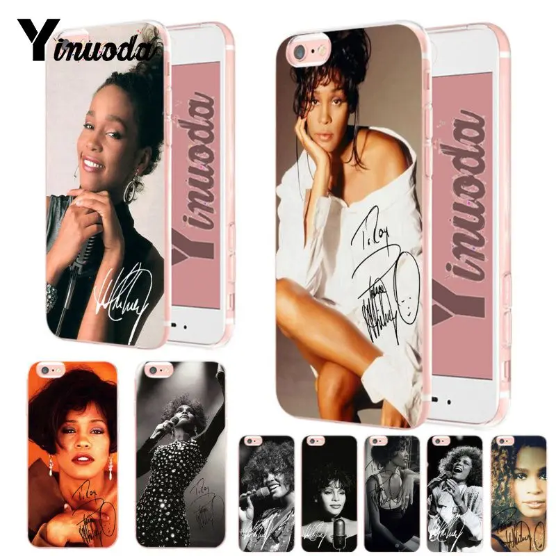 

Yinuoda Whitney Houston Hot selling fashion design skin thin tpu cell Case for iPhone X XS XR XsMax 6 6s 7 7plus 8 8Plus 5 5S SE