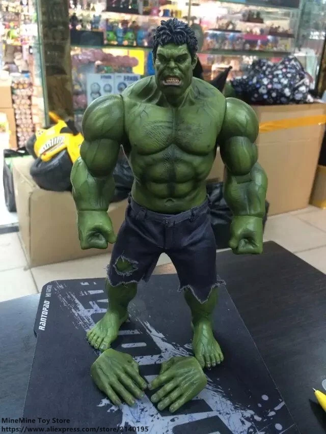 

DISNEY Marvel Avengers Hulk 24cm Action Figure Anime Mini doll Decoration PVC Collection Figurine Toy model for children gift