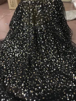 

Fashion Embroidered Tulle Fabric 5 yards CiCi-52004 Nigeria Lace Fabric African Tulle French Fabric