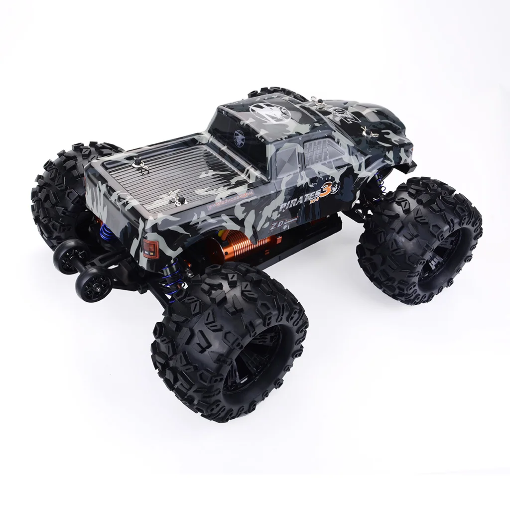 ZD Racing MT8 пирата 3 RC Monster Truck автомобильных 1/8 RTR регулируемый амортизатор 4-Каналы RC автомобиль 120A бесщеточный Водонепроницаемый ESC