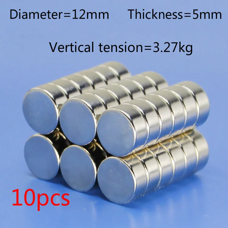 The 10pcs NdFeB D12x5mm circular Materials from Home