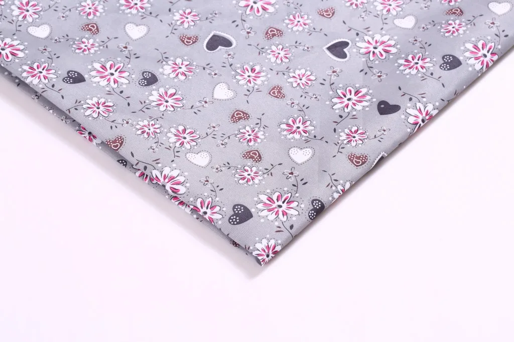 2"* 58" 50*145 см с принтом в виде сердечек, хлопковая ткань для ткани, домашний текстиль для детей, для шитья кукол, 1Yc3210