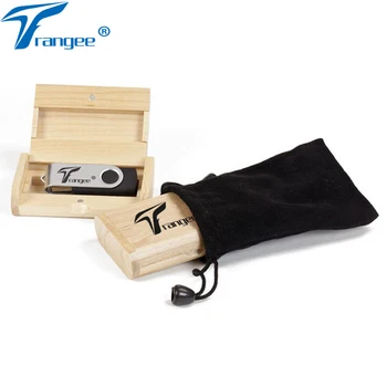 

10PCS/LOT Swivel USB Flash Drive 4GB 8GB 16GB 32GB usb 2.0 memory flash stick pen drive Wooden Box Free Custom Logo Printing