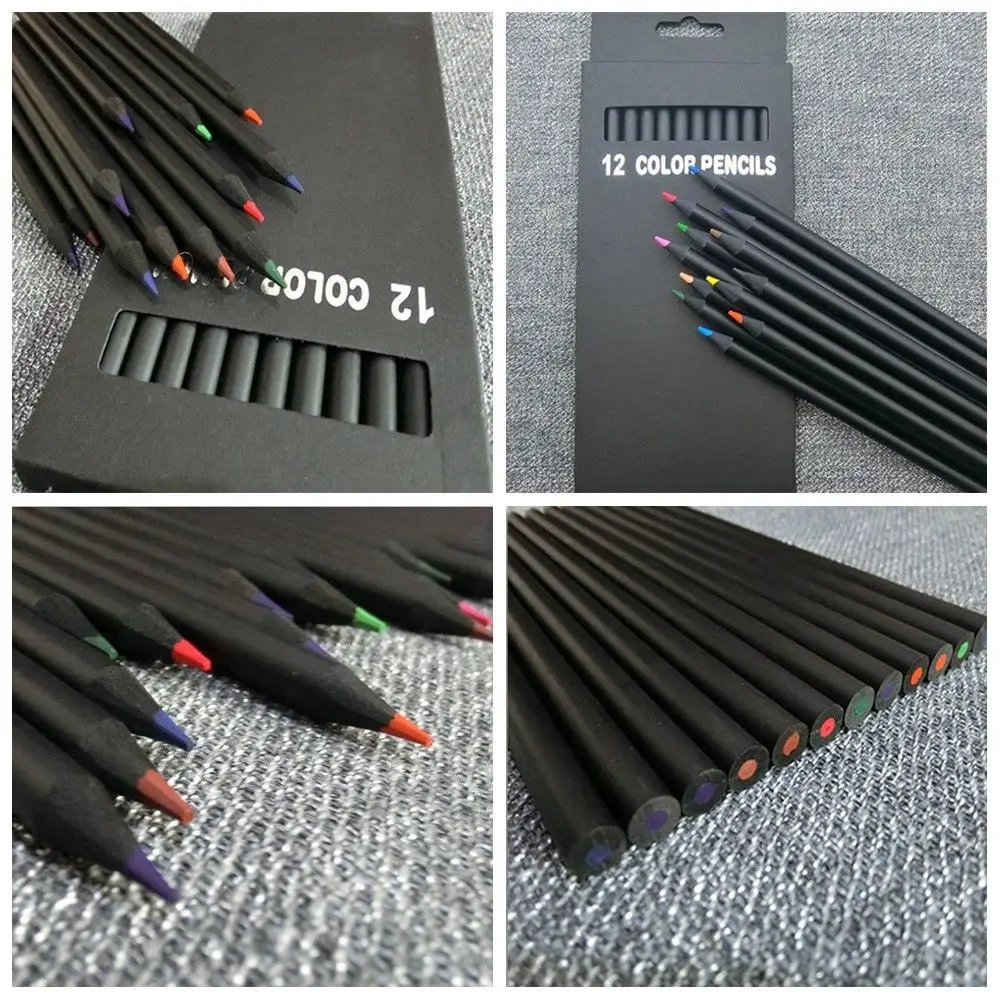 

12Pcs/Set Charcoal Pencil Colorful Sketch Drawing For Artist Sketching Drawing Set school Office Supply