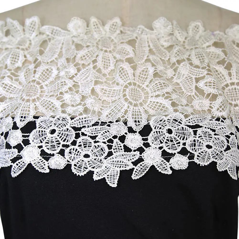 

Sexy Women Off Shoulder Lace Patchwork Dress Long Sleeve Slim Fit Party Office OL Dresses NGD88