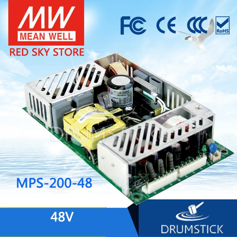 

MEAN WELL MPS-200-48 48V 4.2A meanwell MPS-200 48V 201.6W Single Output Medical Type