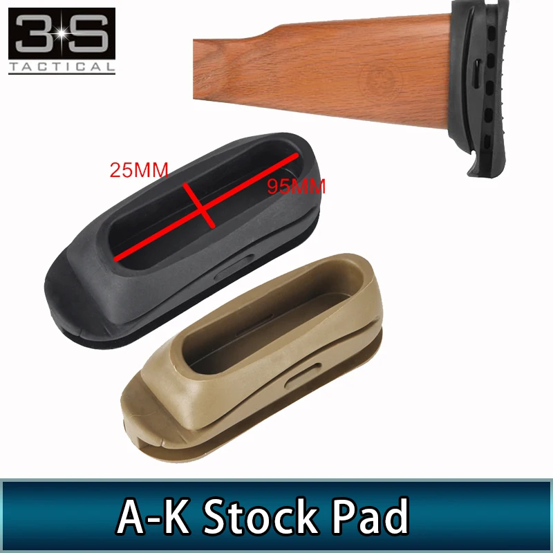 

Tactical Airsoft AK Stock Pad AK-47 Shockproof Rubber AK47 Recoil Butt Stock Pad Paintball AK 47 Accessories