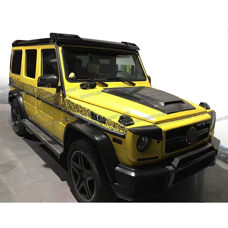 Лампа из углеродного волокна крышка для Mercedes-Benz G Class W463 G320 G350 G400 G500 G500 G55 G63 G65 Орел Стиль свет капюшон 1990