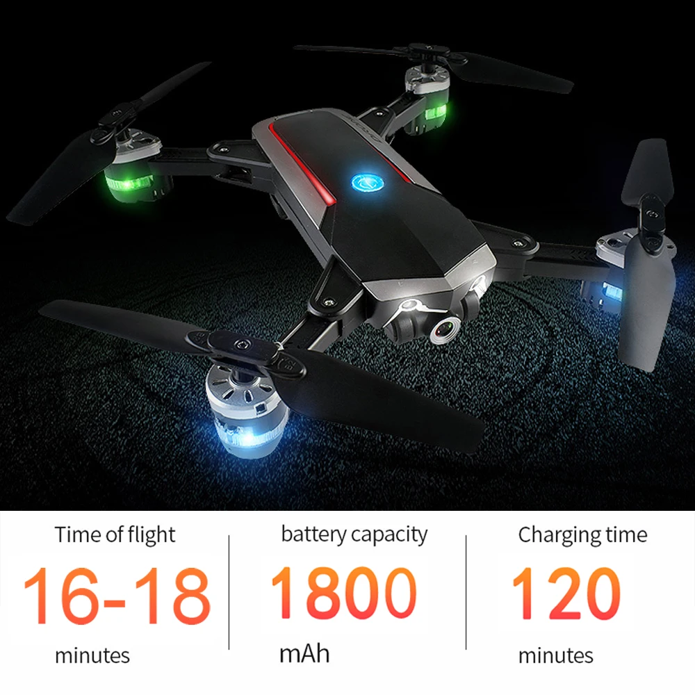 1080 P WI-FI 5MP вертолет rc Дроны с камерой HD drone profissional fpv Квадрокоптер беспилотный летательный аппарат световой забавная игрушка для мальчиков YH18