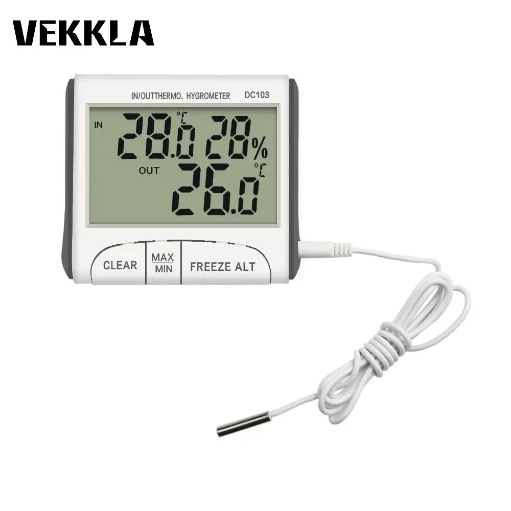 Indoor Weather Station Digital LCD Termometro Monitor Meter Humidity Temperature