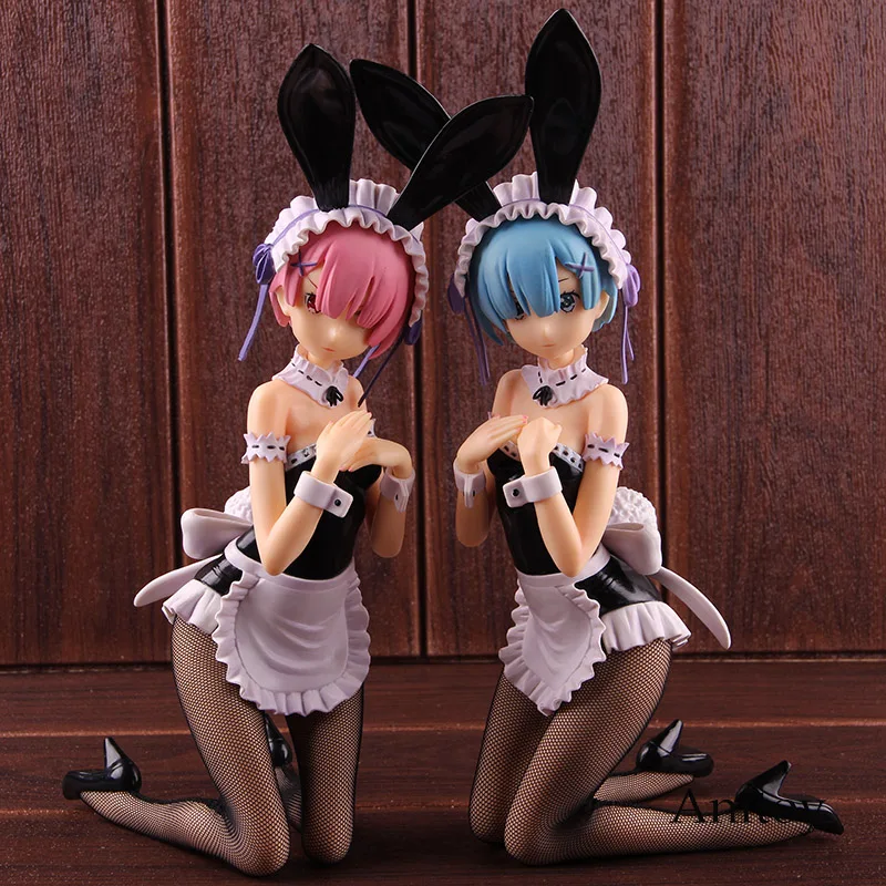 Re: Zero Kara Hajimeru Isekai Seikatsu Rem Ram Bunny Girl Anime Action Figure PVC Collectible Model Toy