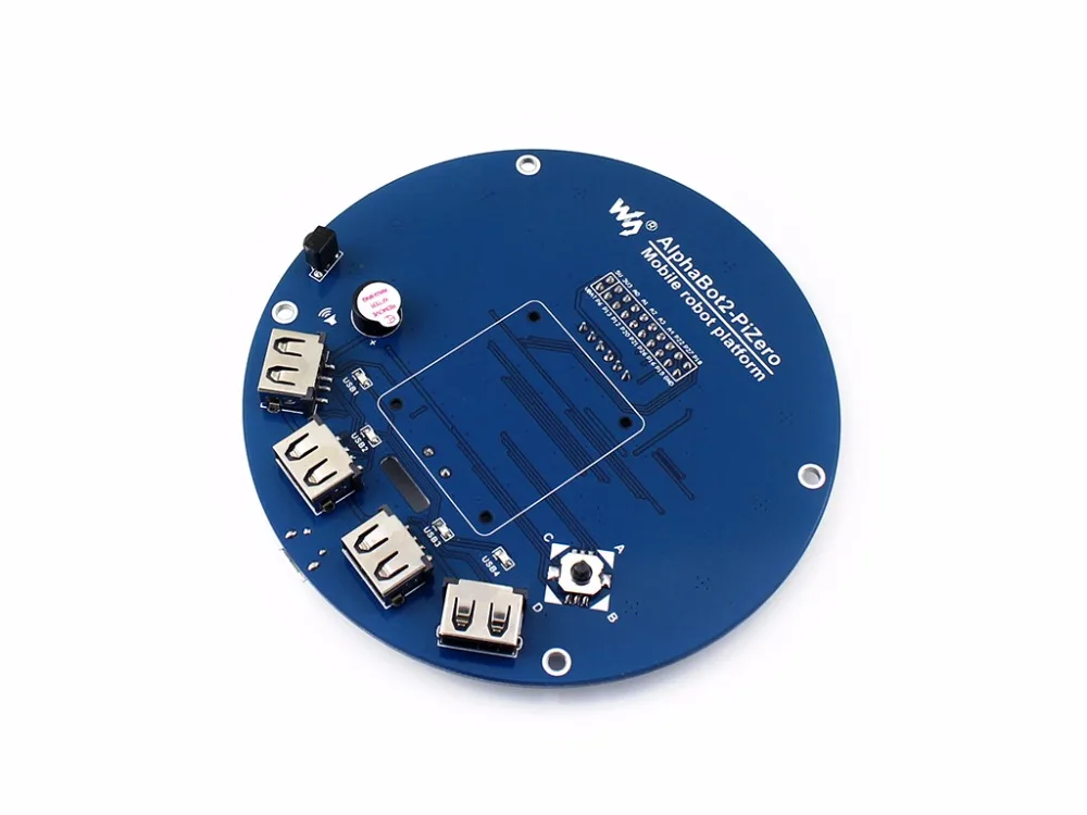 AlphaBot2 робот строительный комплект для Raspberry Pi Zero W (bulit in WIFI) + Ультразвуковой датчик