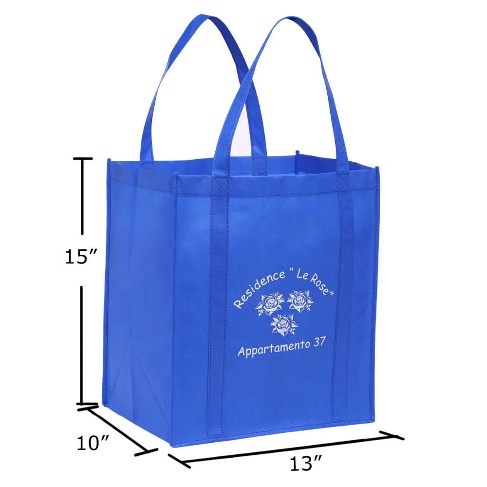 Дешевая торговля 100 шт./лот Заказная печатная Экологичная сумка для покупок с логотипом