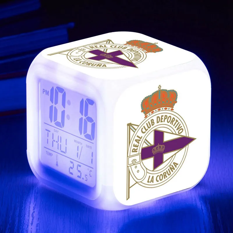 LCM13 Espana индивидуальные despertador Испания светодиодный Будильник часы reloj despertador snoozing цифровые часы лампы для мотоциклов - Цвет: LCM13
