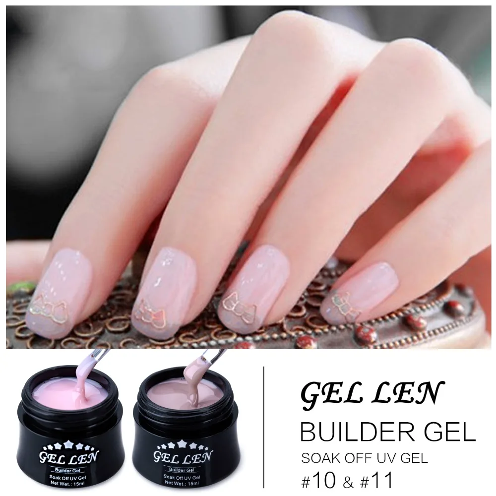 Gel Len UV Gel Builder Led Lamp Nail Gel Paint Shining Art False Tips Extension Gel Lacquer 