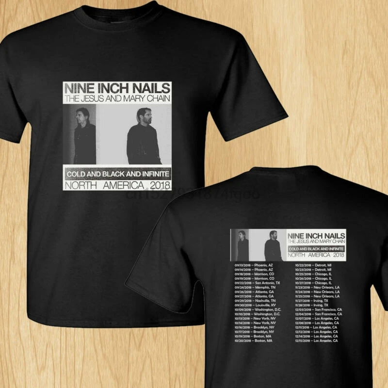 

New Nine Inch Nails NIN Cold & Black and Infinite tour T Shirt Size S-5XL