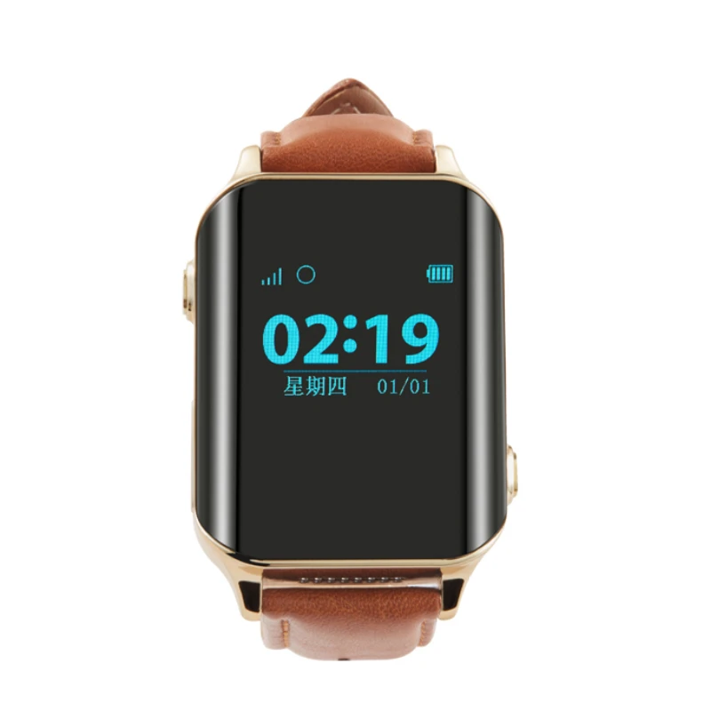 Oraginal Smart Watch Men Lux Business Leather Strap Smartwatch GPS For Male GSM Locator Tracker Anti-Lost Watches iOS Android