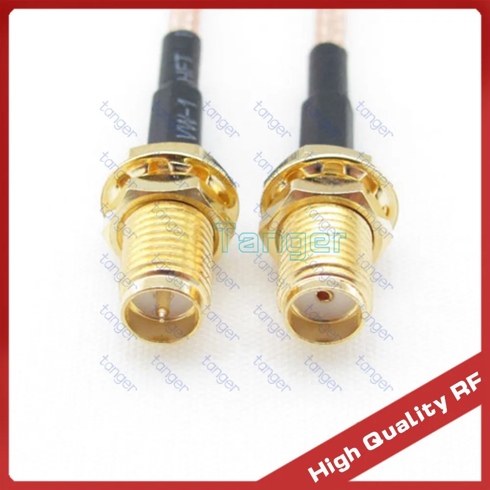 

3ft RG316 RG-316 RF Coaxial Pigtail Jumper LOW Loss cable 40inch 100cm with Straight SMA female jack to RP-SMA female connector