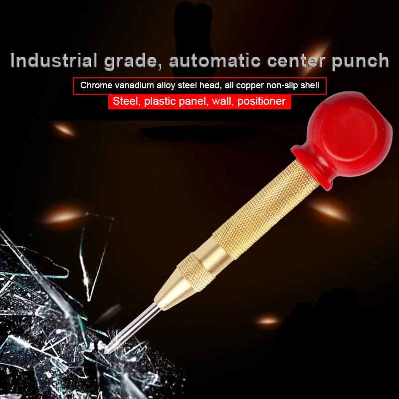 High Speed Steel Semi Automatic Center Punch with Cap Locator for Car