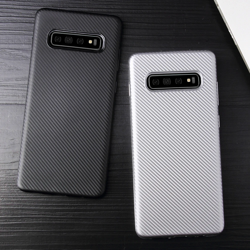

Carbon Fiber Silicone Case For Samsung Galaxy A7 A9 2018 A750 A6S S10 Plus Lite M10 M20 Protective Soft Covers Housngs