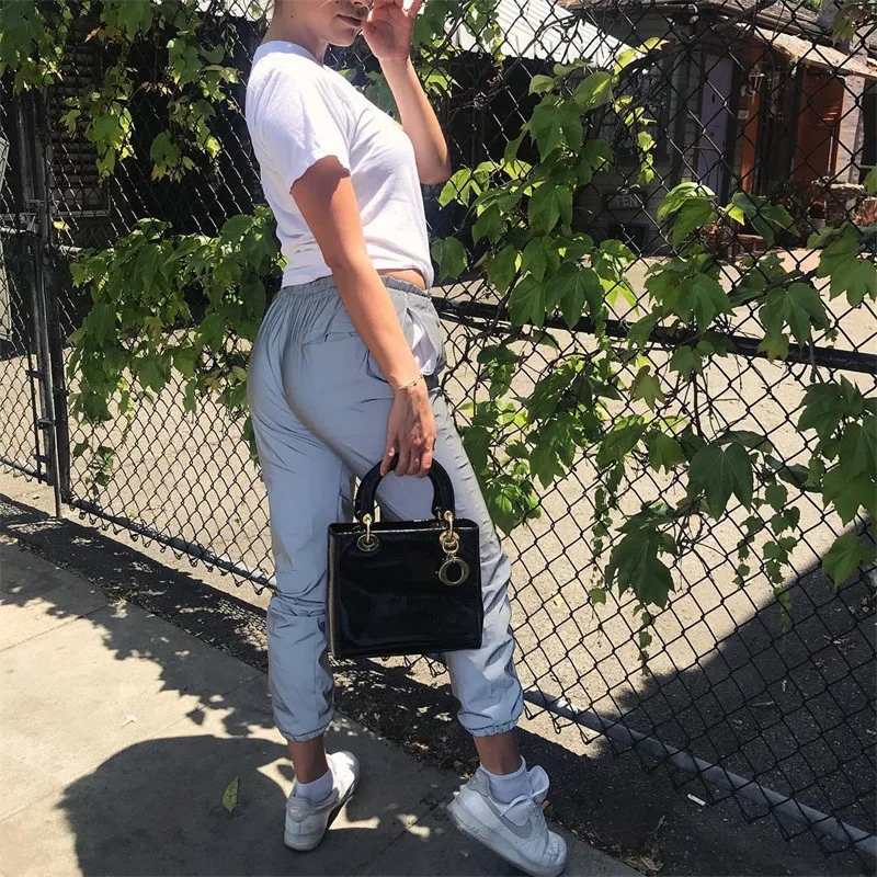 Cheap Women Neon Pants Cellulite Hip Loose Size Fitness Jogger Cargo Trousers 2019 Spring Top Fashion Sweatpants Casual Clothes