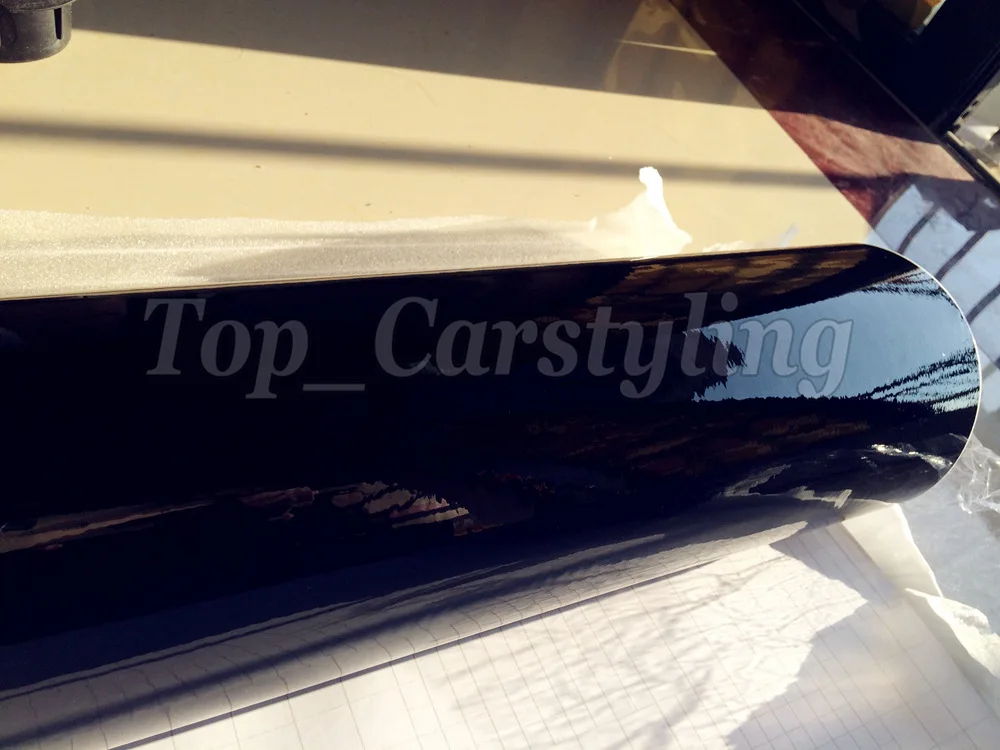 glossy black vinyl car wrapping piano ultra gloss shiny 3m hexis car wrapping film (5)