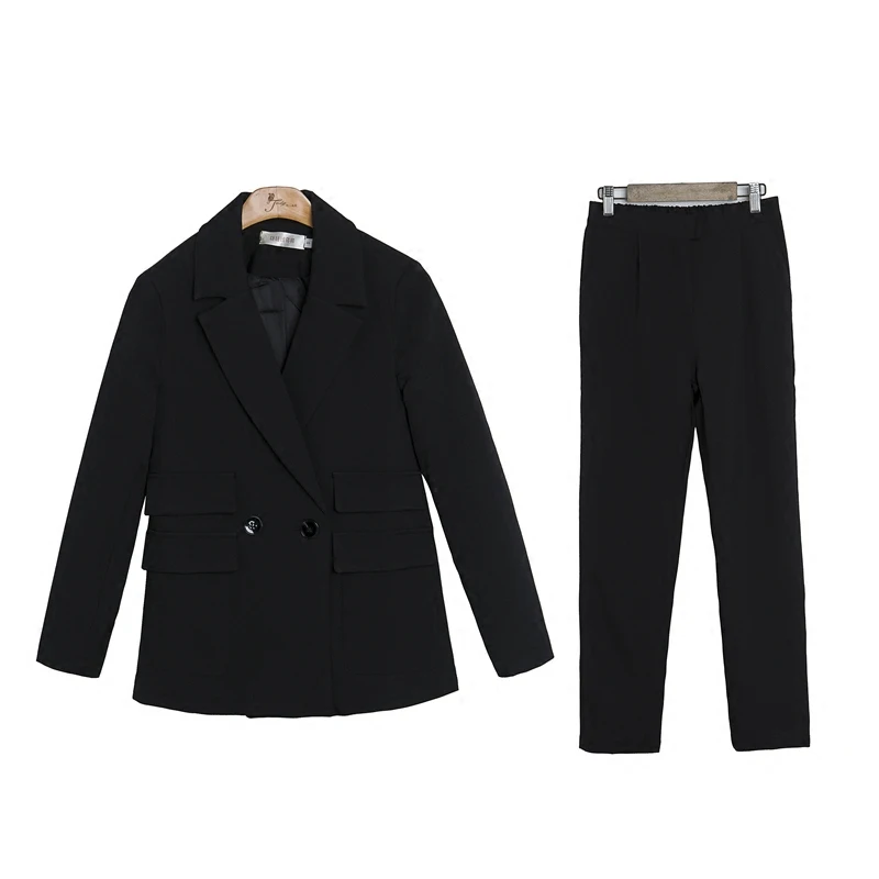 De pièce Pour Coréenne Version 2 Petit Mode Tempérament Pantalon Costume Femmes 2019new Décontracté Veste 1 Deux Lâche Olcommuter qY1xU0Z