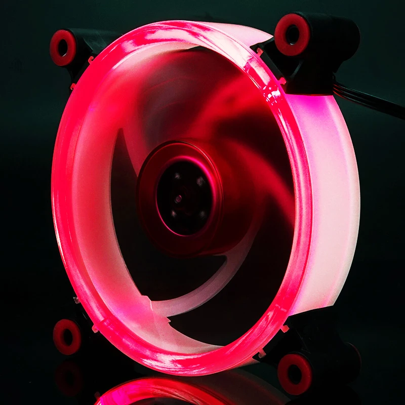 

120mm computer Case Cooling Fan 3pin/4pin LED Ring Silent Fan Radiator Fan