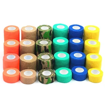 

Breathable Elastic Pet Bandage Vet Cohesive Bandage dog Injury Medicine Bandage Size S/M/L/XL 1pcs color randomly