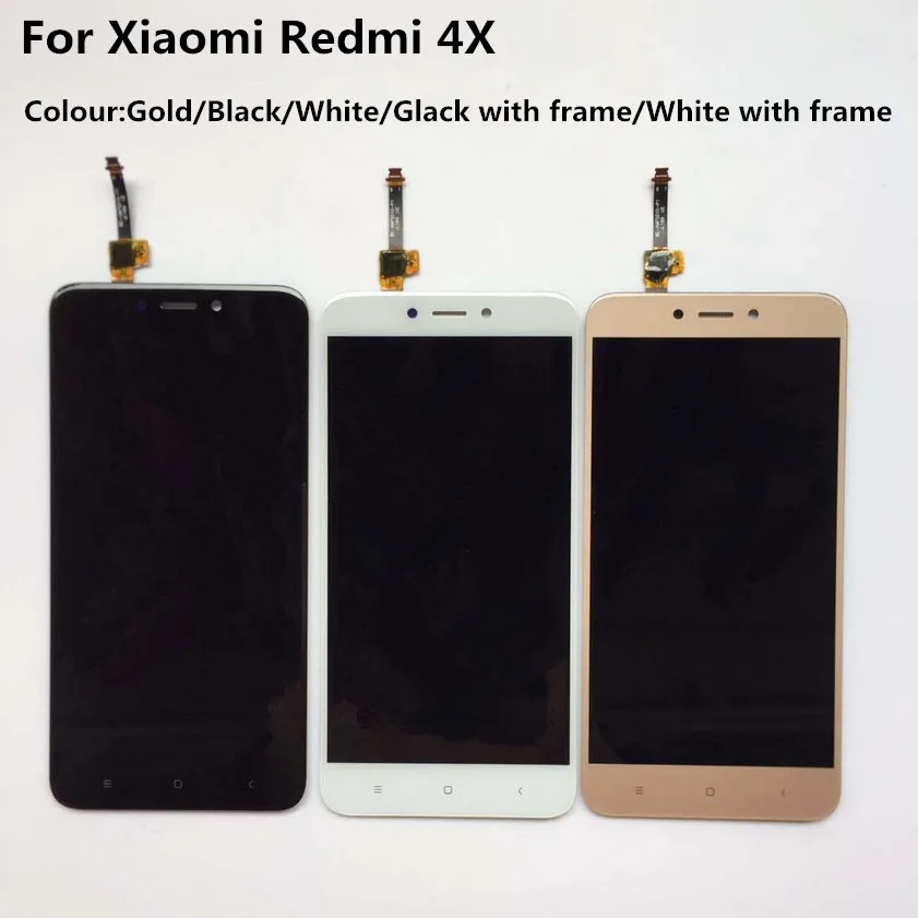 Atten for Xiaomi Redmi 4X LCD Display Touch Screen Frame Digitizer Assembly Replacement Parts | Мобильные телефоны и