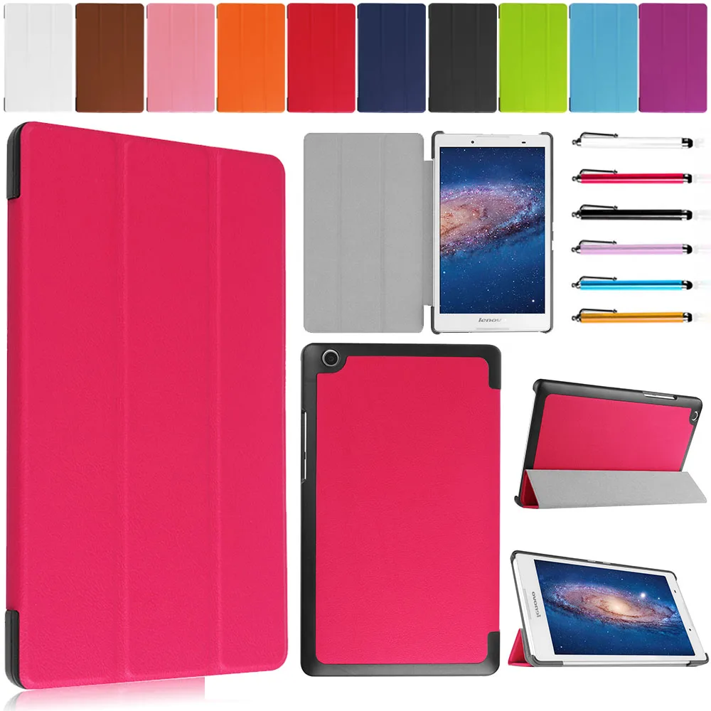 

PU Leather Cover Case For 8" Lenovo Tab3 8 (TB3-850F/M) 2016 Flip Stand Tablet PC Back Case For 8" Lenovo Tab3 Free stylus