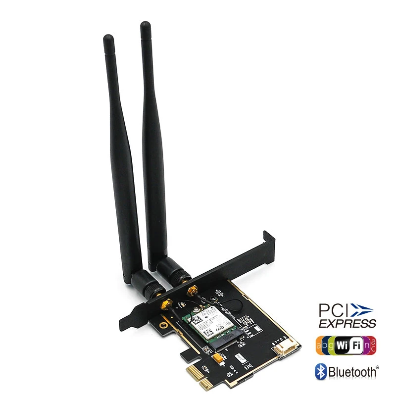 NGFF (M.2) ключ рабочего вайфай карты pc адаптер pcie 1X интерфейс поддержка 802 11 A/B/G/N/AC