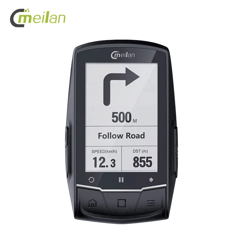 

GPS Bicycle computer M1 bike GPS navigator turn by turn can connect with cadence/heart rate motion/power meter(not include)