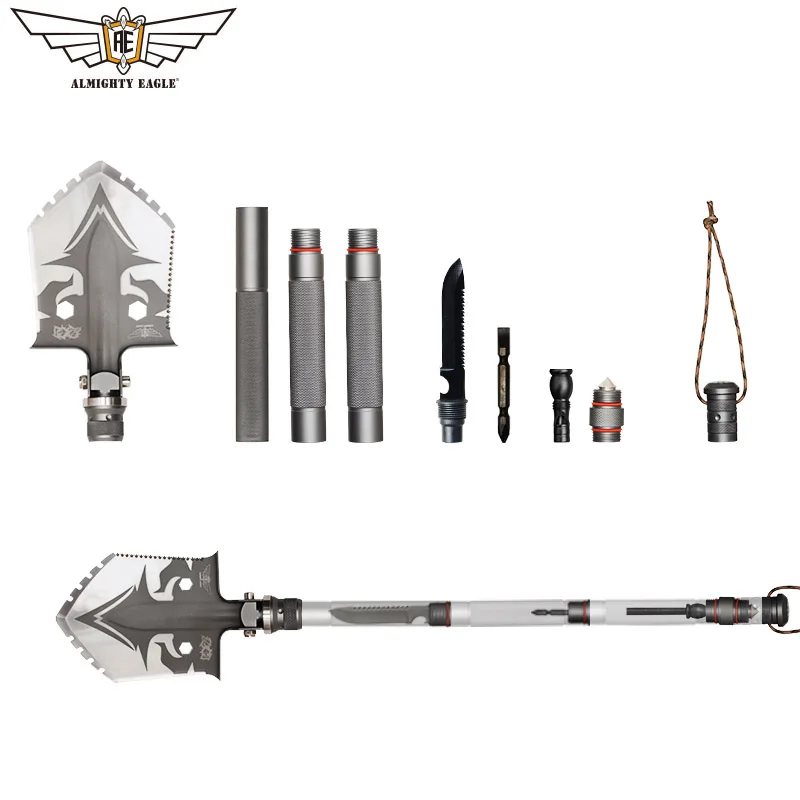 Günstig ALLMÄCHTIGEN ADLER Professional outdoor überleben Taktische Multifunktionale Schaufel klapp Werkzeuge Garten camping ausrüstung Armee werkzeug