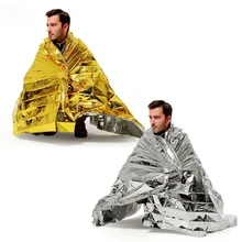 Покрытие из фольги кемпинг, охота, поход туризм и путешествия Спасательные Одеяла Набор выживания 210*160 см/золото 210*130 см/серебро