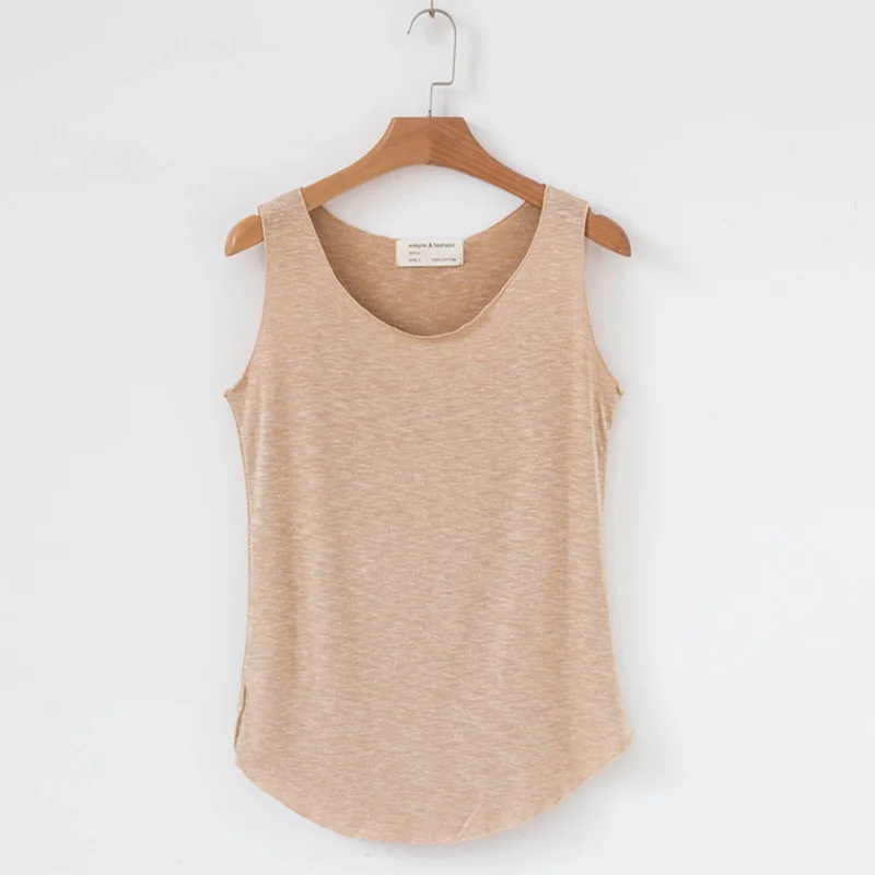 Базовые Модальные топы супермягкая дышащая майка повседневная Смешанная