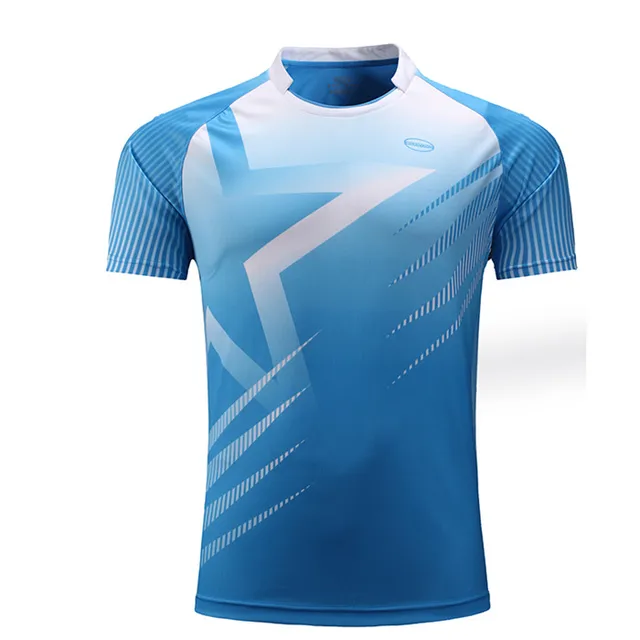 Men Sportswear Badminton Shirts Jerseys Volleyball Golf Table Tennis t ...