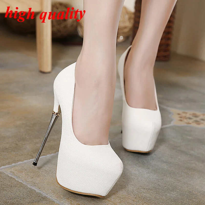 New Women Shoes Sexy Platform Fashion 16CM High Heels Party Black Dress