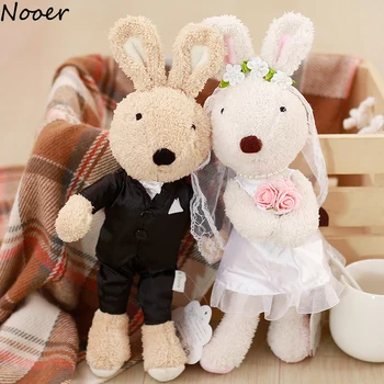 

Nooer 1 Pair Cute Le Sucre Lover Rabbit Plush Toy Wedding Dress Rabbit Stuffed Plush Doll Best Gift For Lover Girlfriend