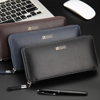

ETN BAG 03061616 hot sale good quality man fashion hand bag male long design zipper wallet clutches